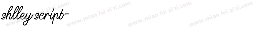 shlley script字体转换